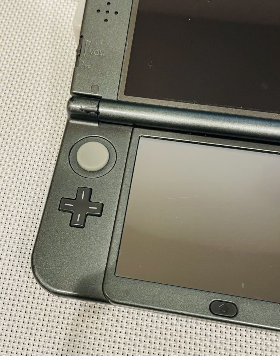 Newニンテンドー3DS LL メタリックブラック 本体動作品 送料無料 付属品付き 任天堂3DS Nintendo