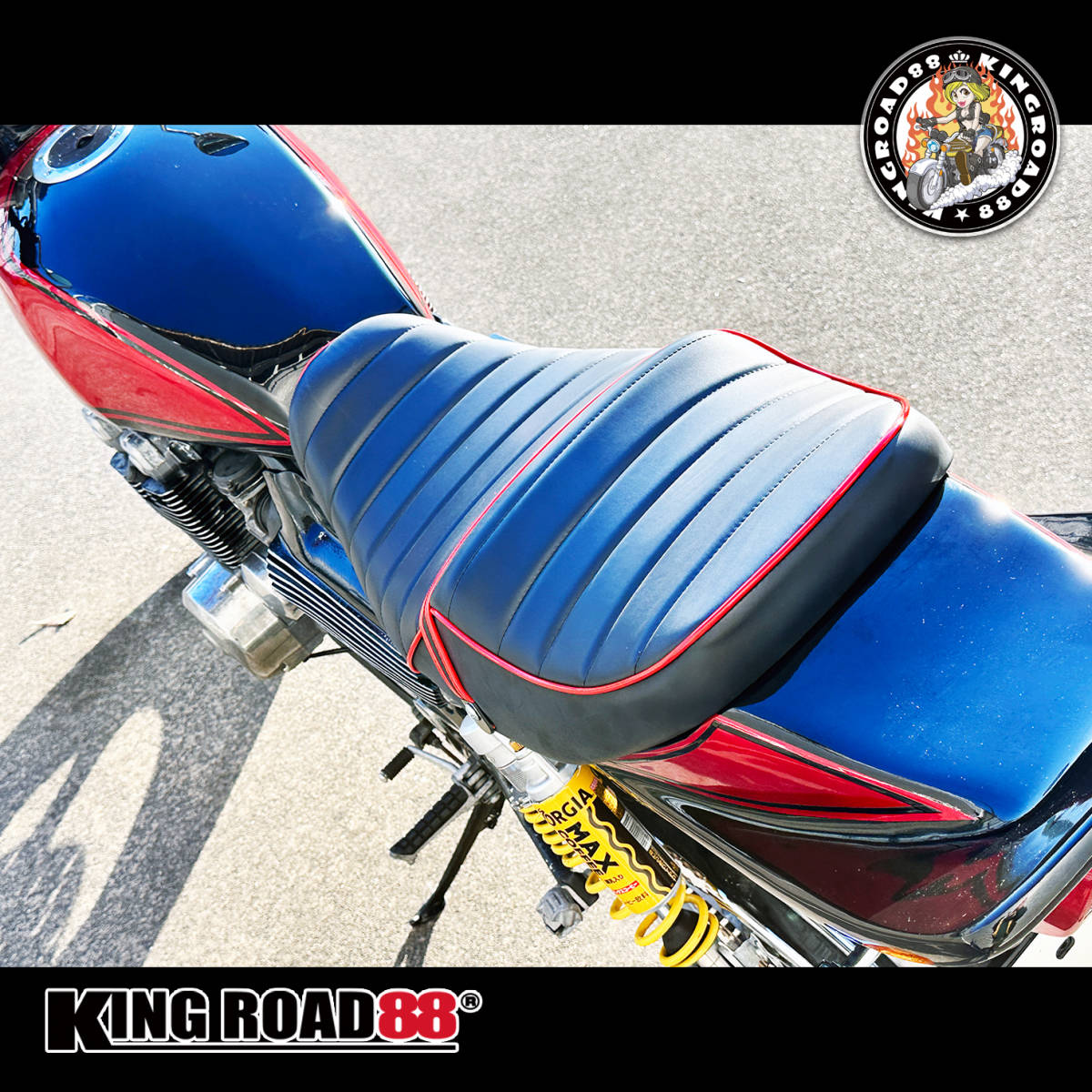 カワサキゼファー400 Ⅱ型 後期 / ZR400Cタックロールシートあんこ抜き
