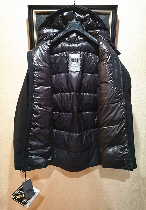 最上級プレミアムダウン※定価16万◆イタリア・ミラノ発*BOLINI*GORE-TEX/ゴアテックス・超防水/防風・極地防寒ダウンジャケットM・黒_画像8