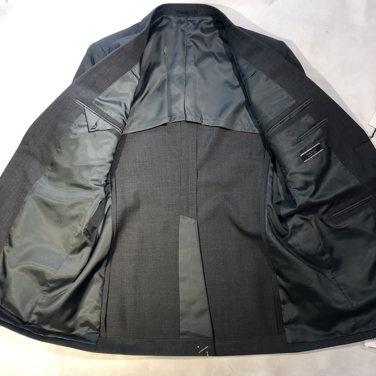 [ size A8 XXL*book@ pcs place tailoring ] tag equipped 2B single suit gray series unlined in the back / center Benz 86cm/no- tuck super light weight soft suit 
