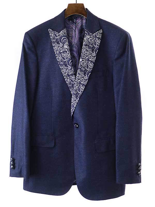 ETRO エトロ 13SS ペイズリージャガードラペルタキシードジャケット