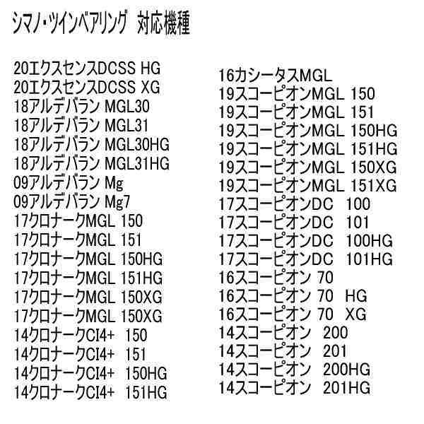 セラミック ベアリング ツイン (10-3-3＋シム) シマノ 20 エクスセンス DCSS_画像5