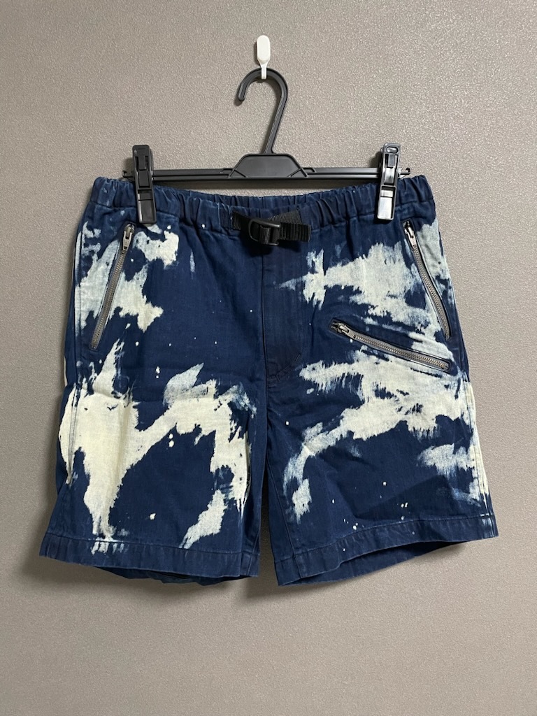 新品 soe Bleach Denim Short Pants ブリーチ ペイント クライミング デニム ショーツ ショートパンツ 1161-60-005 ソーイ_画像2