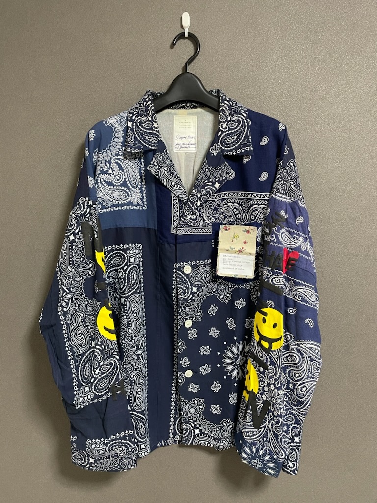 全国どこでも送料無料 国内正規 READYMADE SLEEPING SHIRTS バンダナ