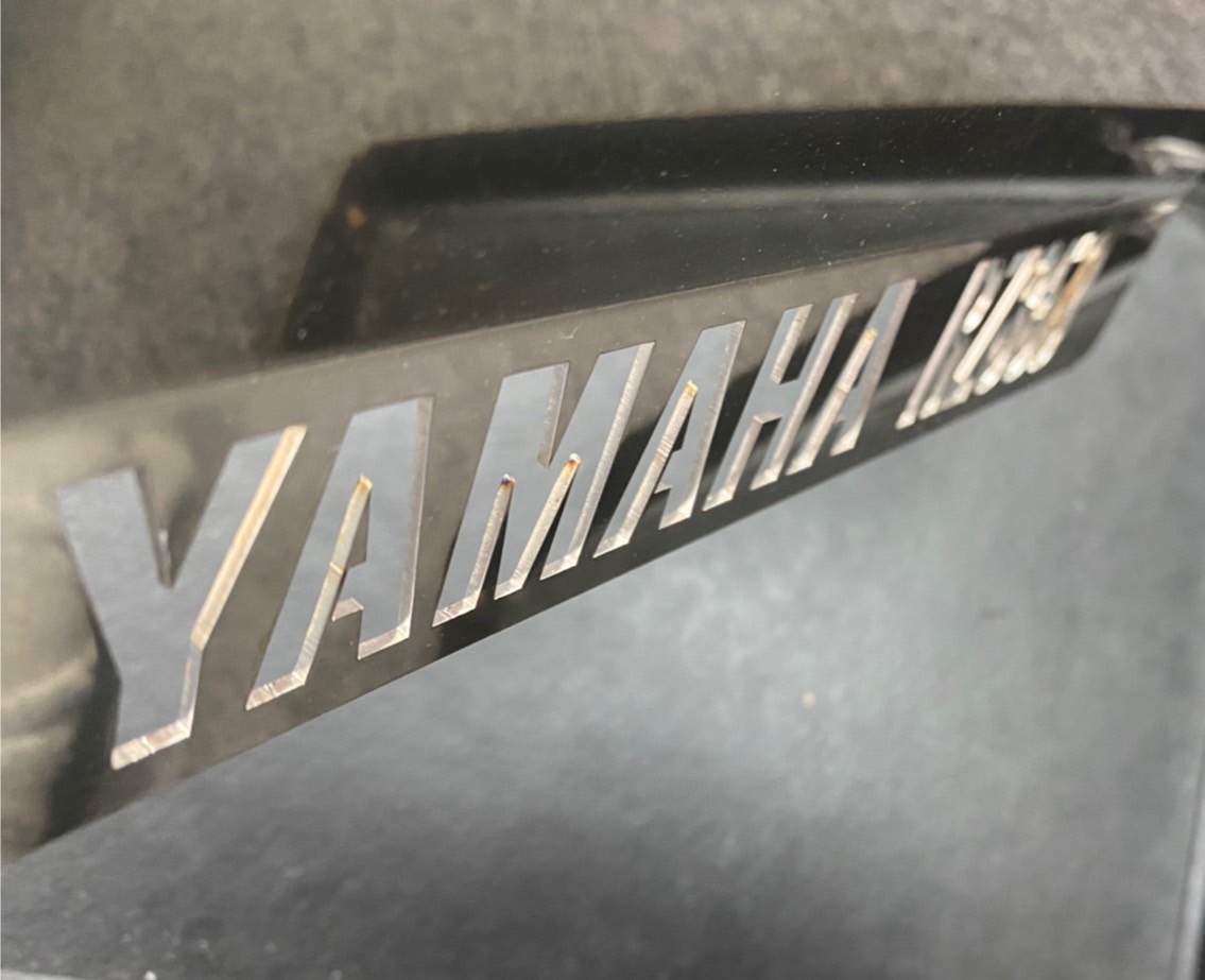 A4842 Yamaha RZ350 original number frame burnishing stainless steel new goods super stylish!