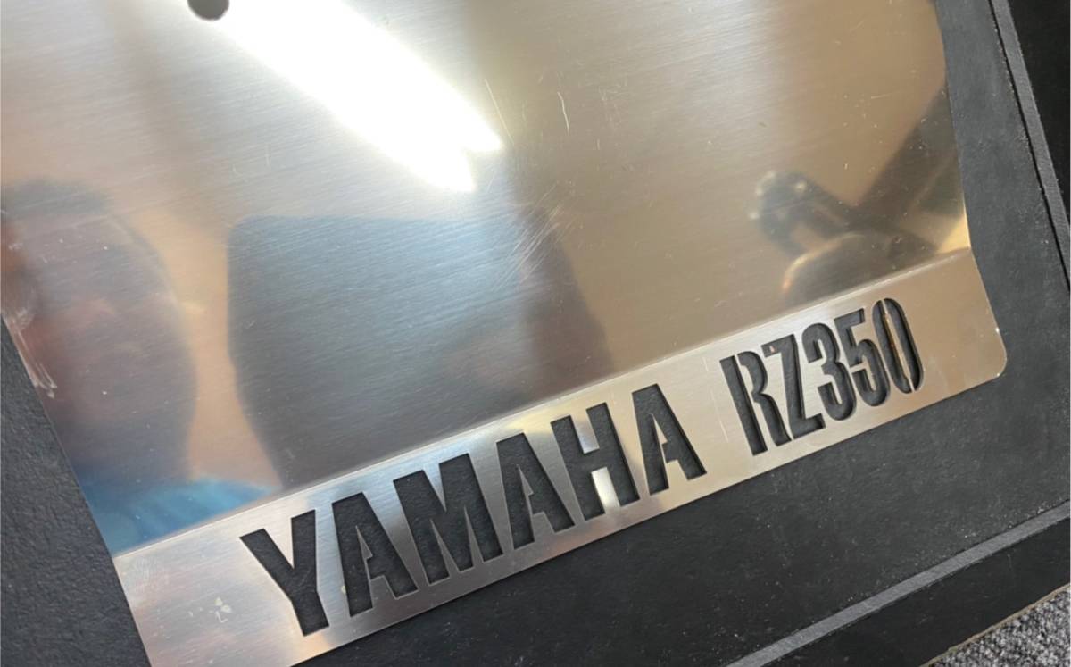 A4842 Yamaha RZ350 original number frame burnishing stainless steel new goods super stylish!