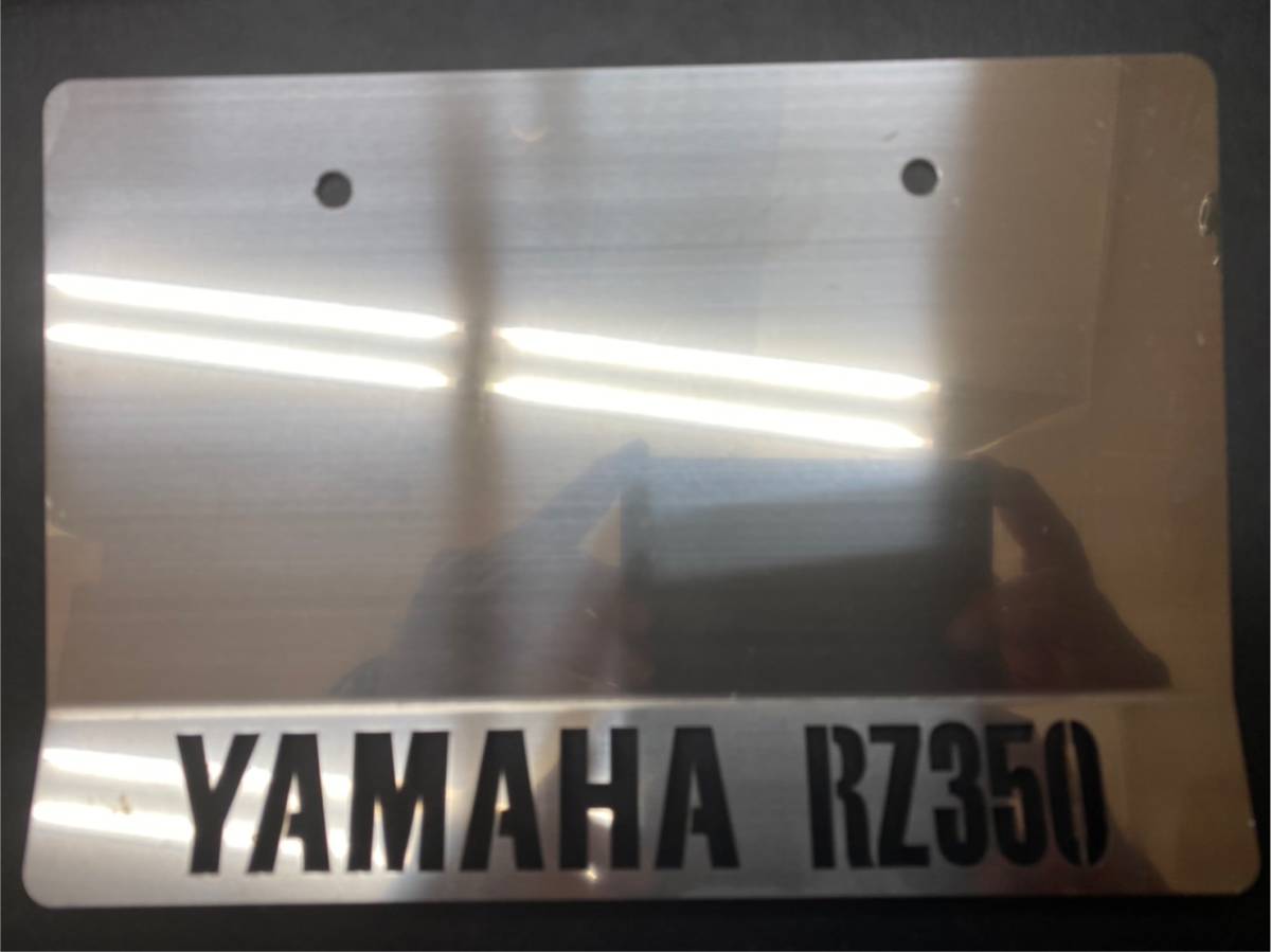 A4842 Yamaha RZ350 original number frame burnishing stainless steel new goods super stylish!