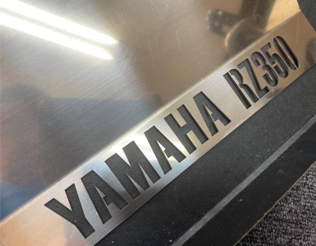 A4842 Yamaha RZ350 original number frame burnishing stainless steel new goods super stylish!