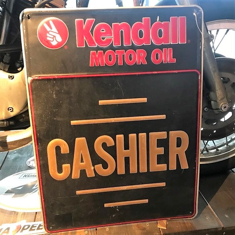 【アメリカ ヴィンテージ】Kendall Motor Oil 看板 当時物