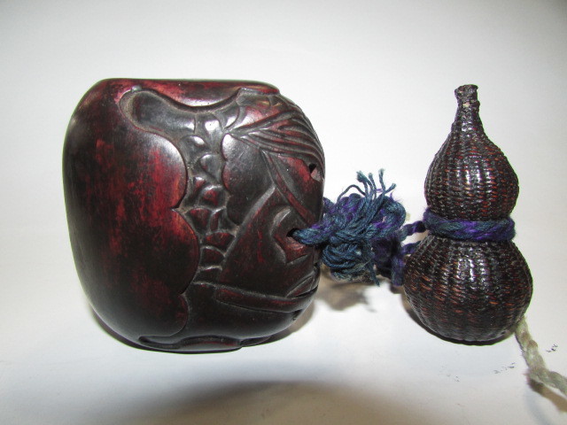 安い格安】 ヤフオク! - 小物 明治時代 芝山細工 腰堤(初品・買