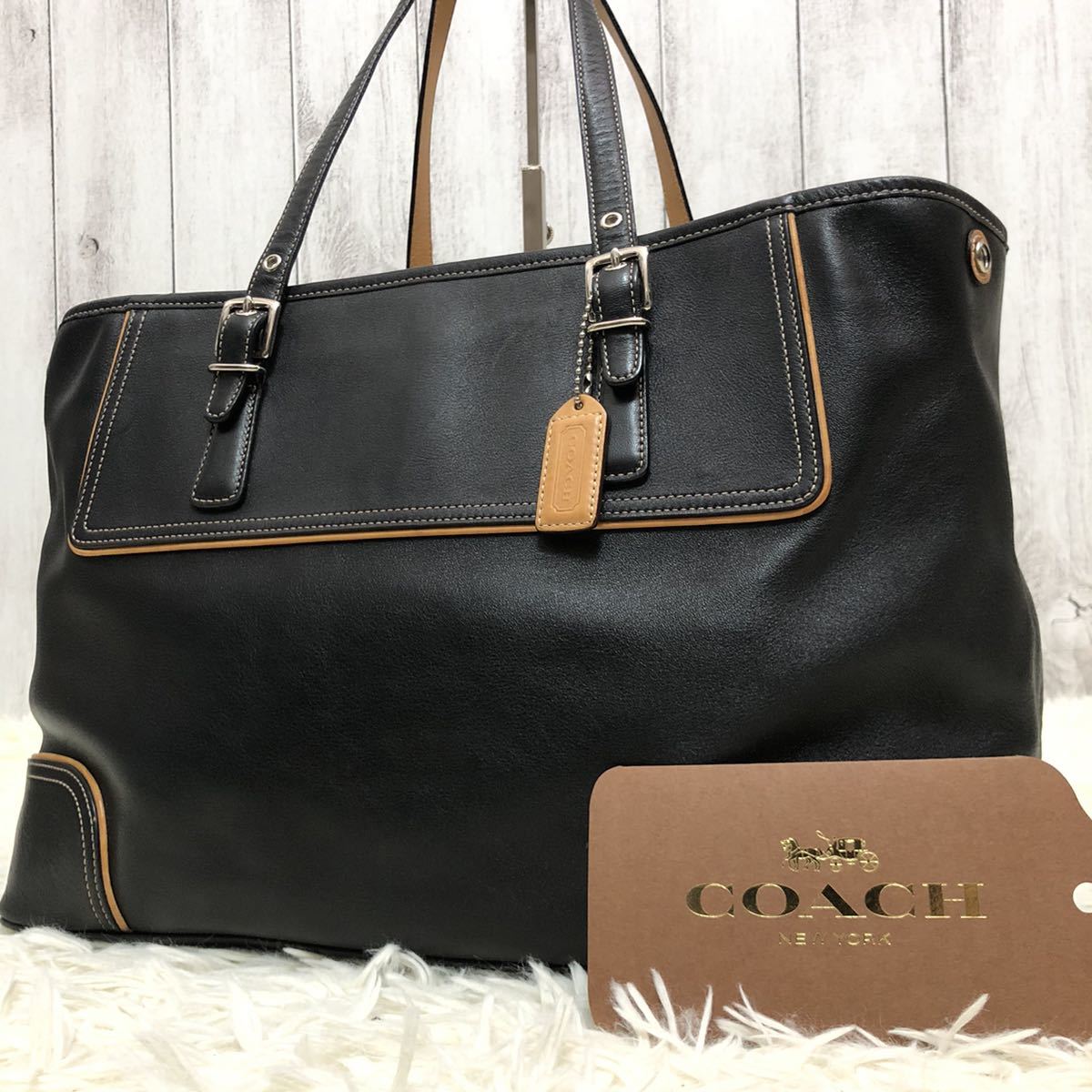 ヤフオク! - 1円【美品】コーチ coach トートバッグ ハンドバッグ...