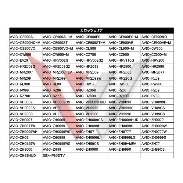 WG11MO34C_10S メール便送料無料 10セット カロッツェリア L型フィルム+両面テープ付き ナビ載せ替え 汎用 AVIC-CE900ESAVIC-CE900ES-M_画像3