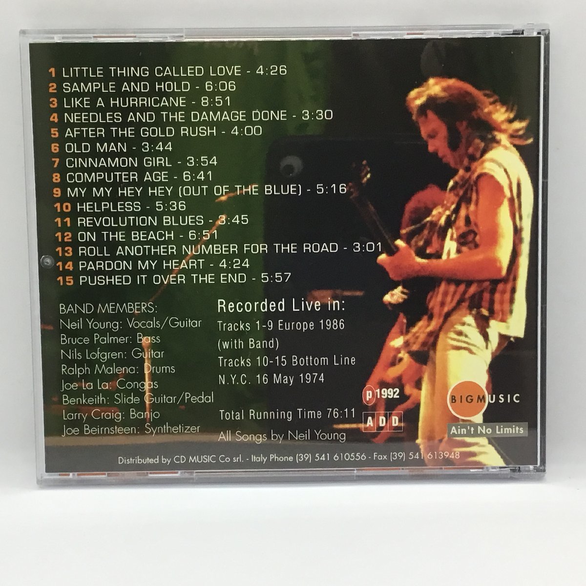 NEIL YOUNG / ALL NIGHT LONG (CD) BIG 014　ニール・ヤング_画像2