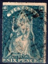 ◆233古い英領ヴィクトリア 1858年 玉座のQV $28 ① ◆の画像1