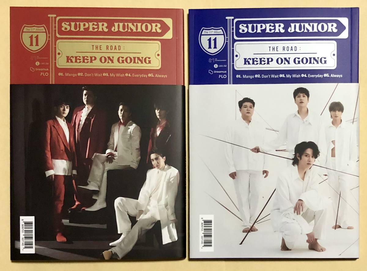 SUPER JUNIOR SJ アルバム CD 2枚セット トレカ 韓国盤 The Road Keep on Going The 11th Album Vol.1 mango