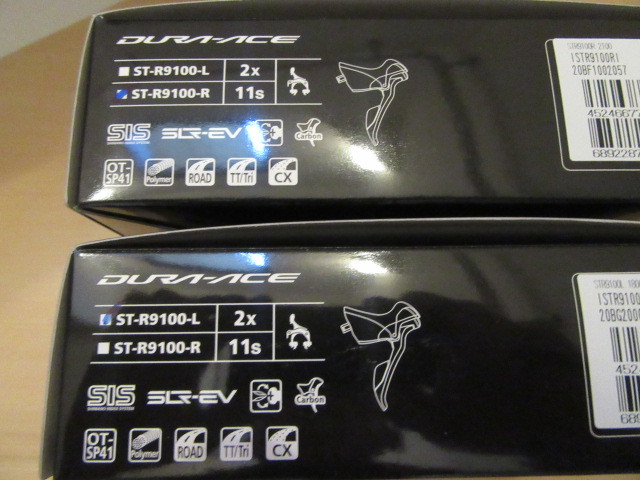 かわいい新作 SHIMANO DURA-ACE ST-R9100 LR 左右セット 11S 廃盤機械