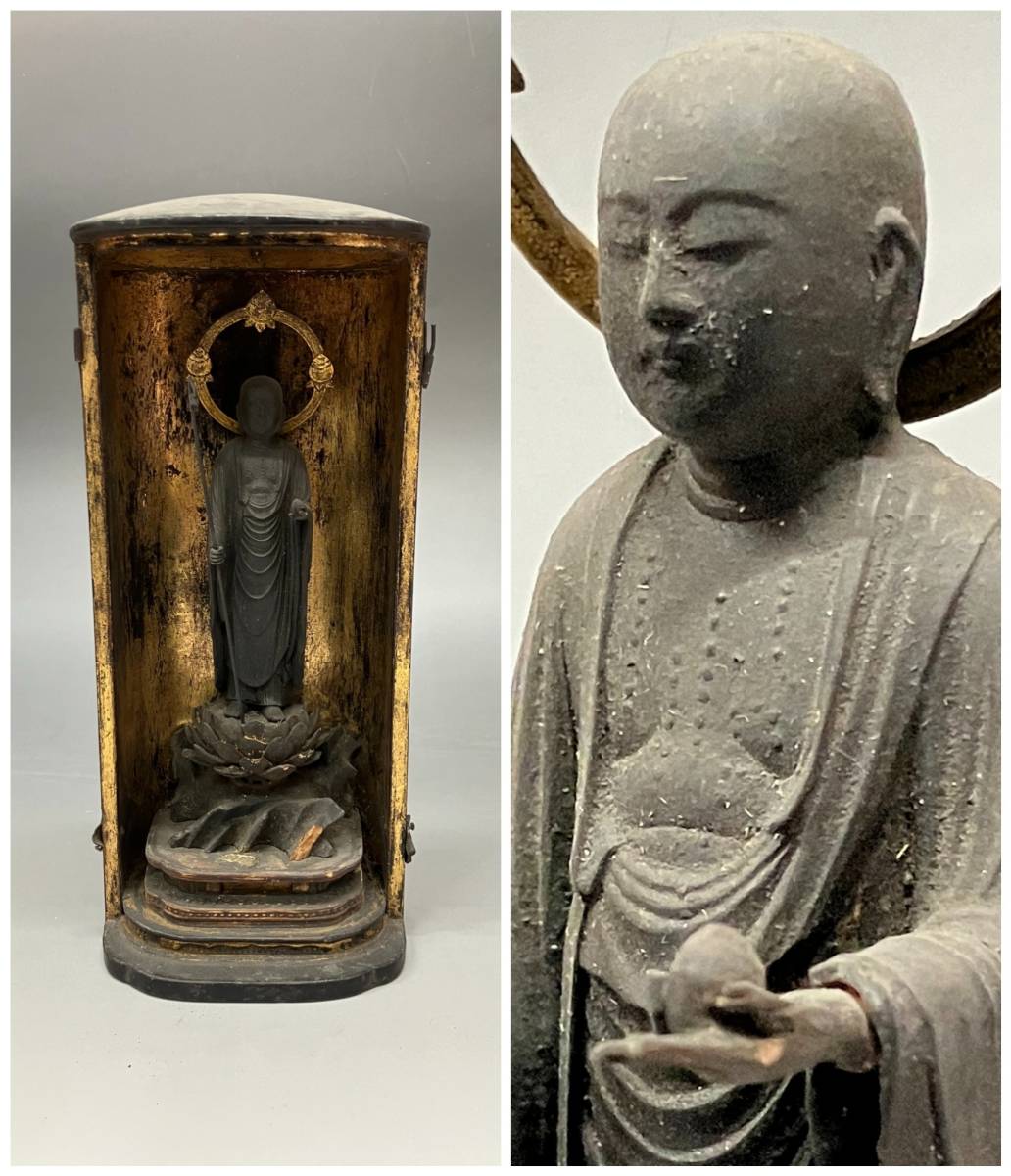 Yahoo!オークション - 仏教美術 ⑦ 木彫 地蔵菩薩立像 検） 寺院 神社