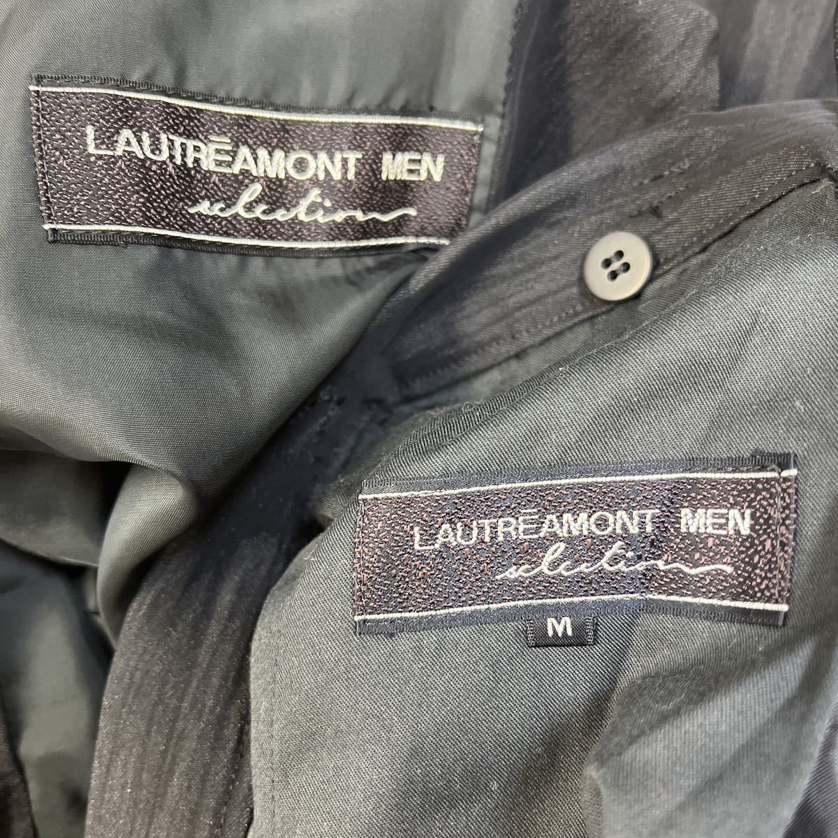 【オススメ】LAUTREAMONT MENセットアップ　光沢ブラック　サイズ上フリー下M ギャルソン、イッセイミヤケ好きにオススメ！_画像3