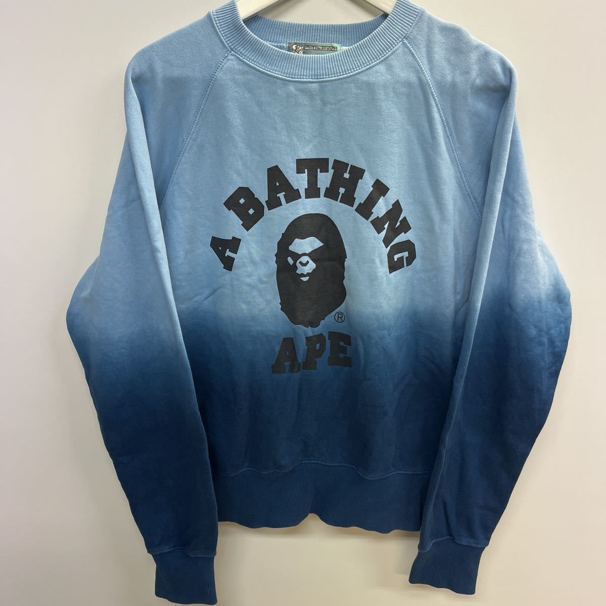 A BATHING APE アベイシングエイプ スウェット L グラデーション