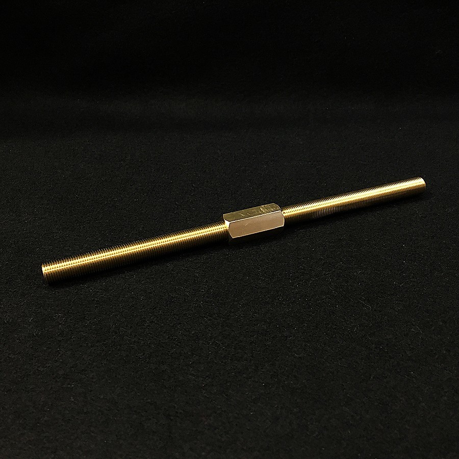 真鍮 長ナット M 10 mm - ピッチ1.0 x 長さ 30 mm 1個入 別売り 真鍮 中空パイプボルト つなぎ用_画像6
