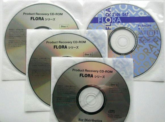 ◆ 日立 Flora 310W DA2 Win XP Pro リカバリＣＤセット ◆_画像1