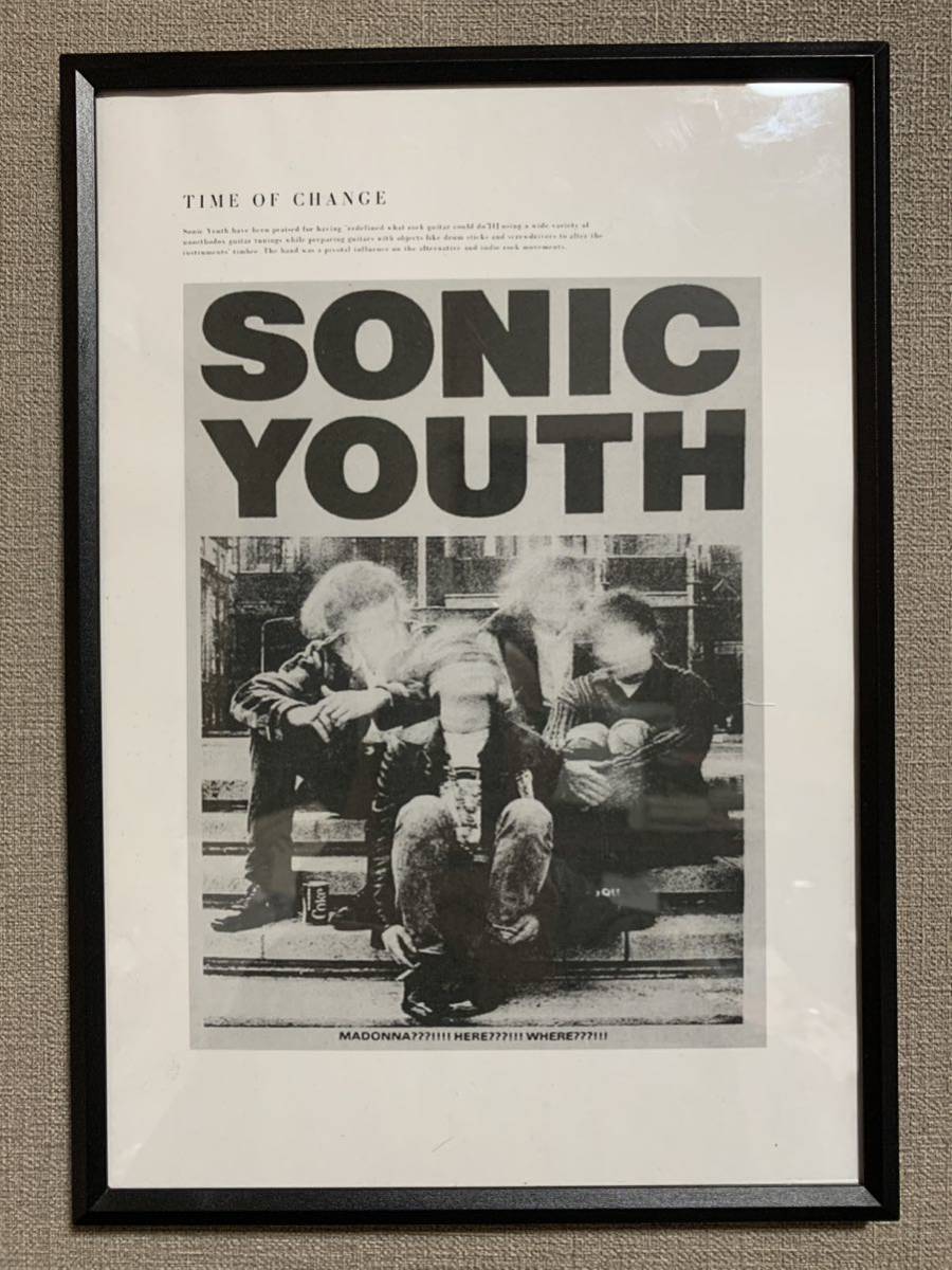 SONIC YOUTH ソニックユース A4 ポスター 額付き 送料込み ②｜PayPay