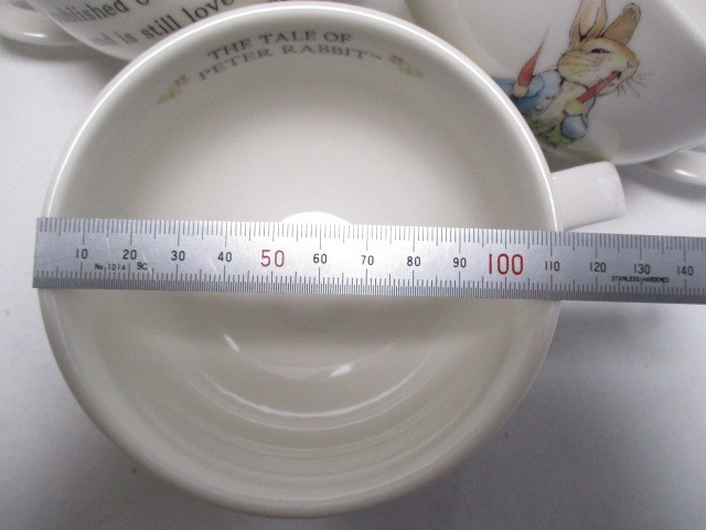 ピーターラビット スープカップ 3個 /ピーター カップ 日本製 の画像3