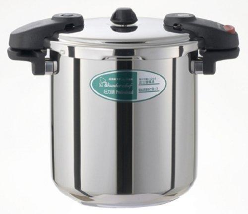  free shipping * wonder shef both hand pressure cooker 10 liter IH correspondence * professional specification business use middle size white rice 1.2.. safe 5 year guarantee 
