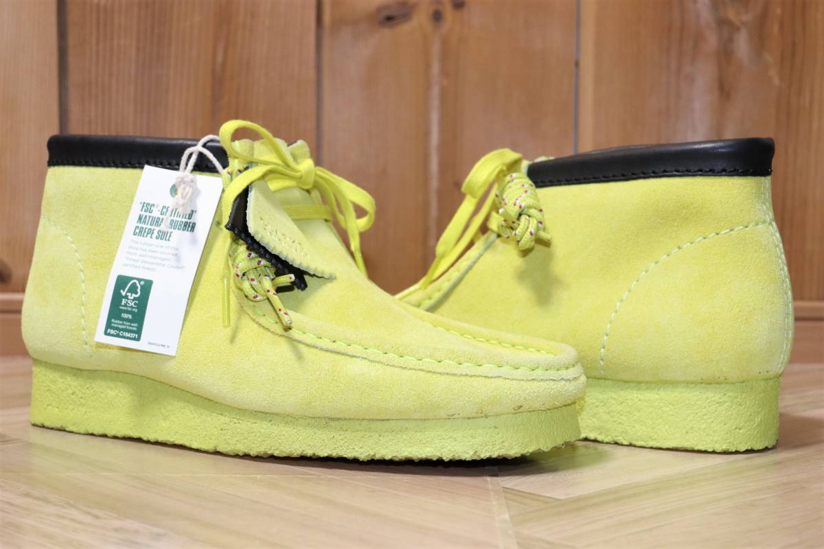  free shipping prompt decision [ unused ] Clarks * Wallabee Boot Lime (UK7.5/US8.5/EU41.5) * Clarks wala Be boots lime 
