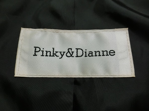 Pinky&Dianne　ピンキー＆ダイアン　美ライン　ファーフード　ダウンコート　ブラック　３６_画像5