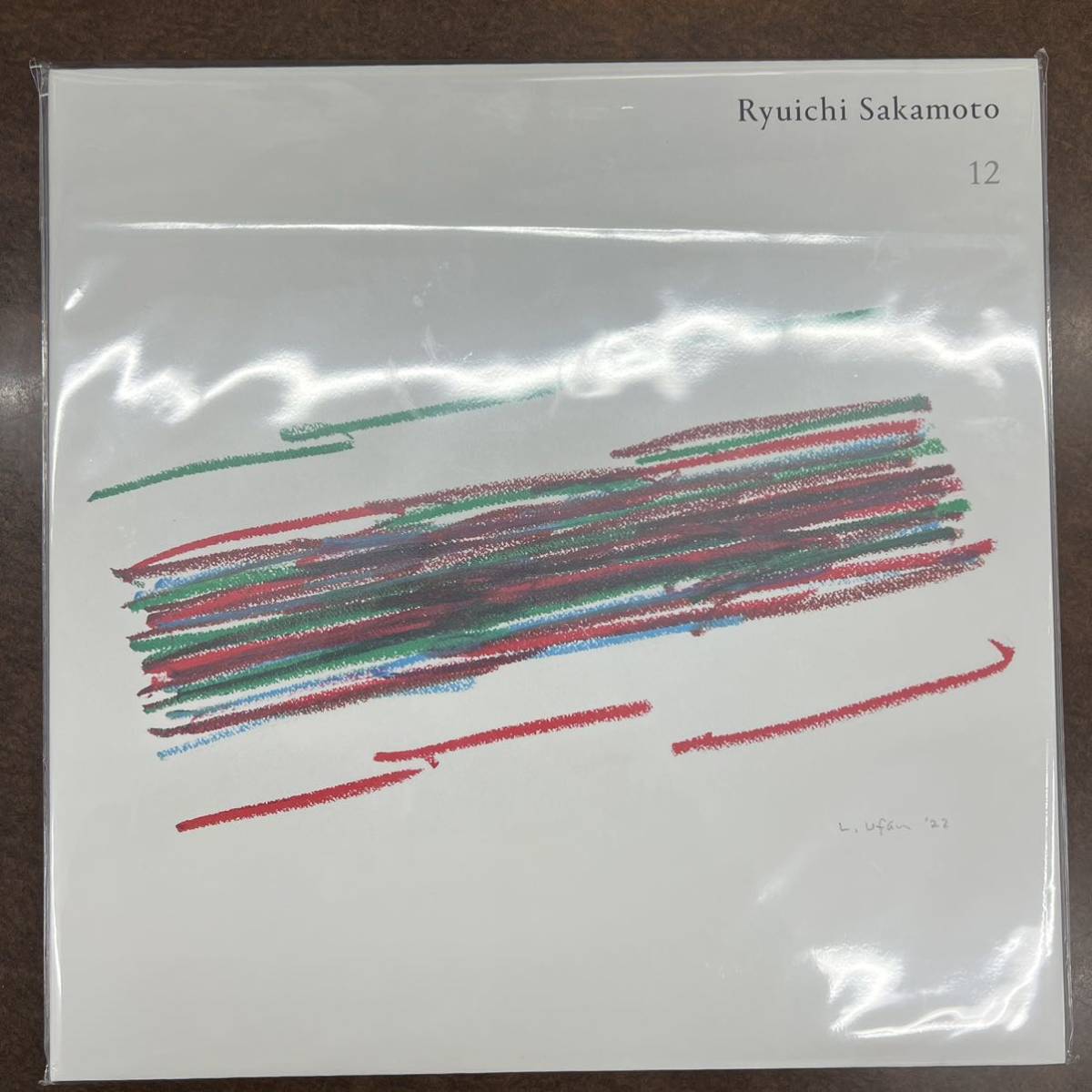 坂本龍一 レコード 12 2LP+自筆スケッチ|譜面プリント<初回生産限定盤>-