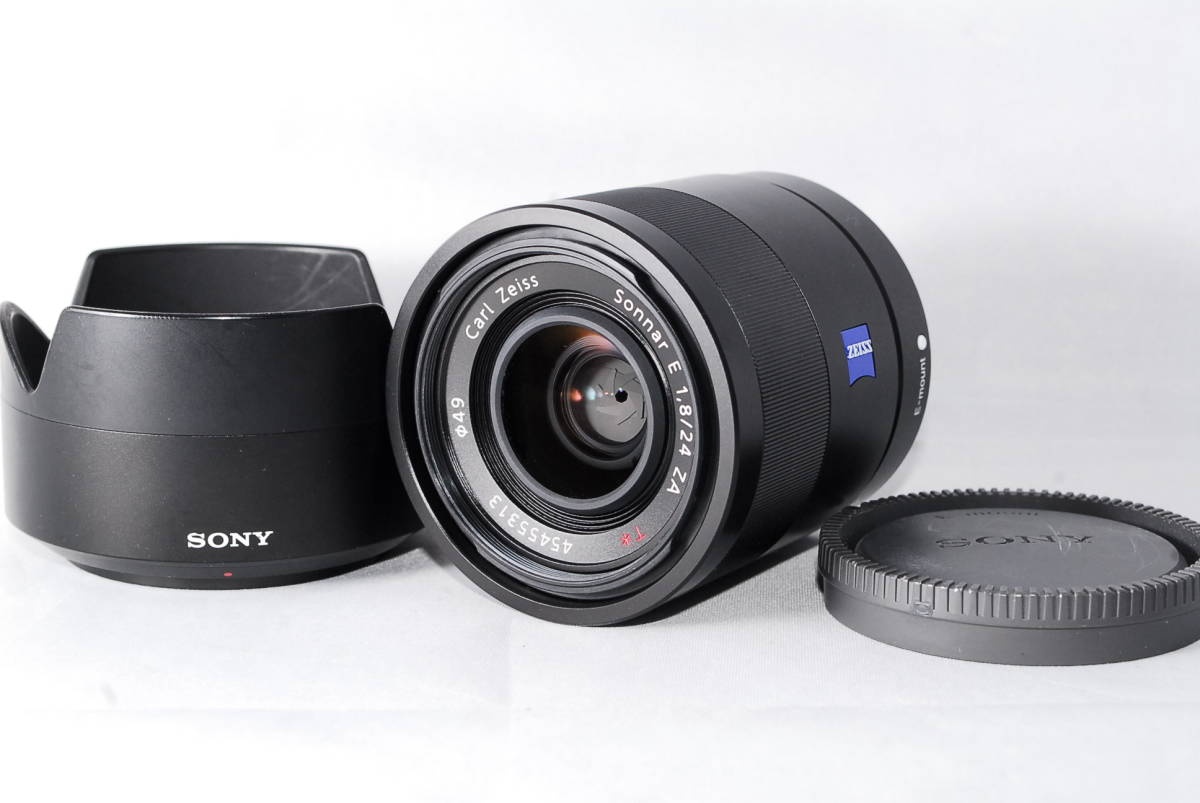 ◇極上美品◇ ソニー SONY Sonnar T＊ E 24mm F1.8 ZA SEL24F18Z レンズ 単焦点 広角 ☆動作確認済み☆  スレキズ少ない逸品！