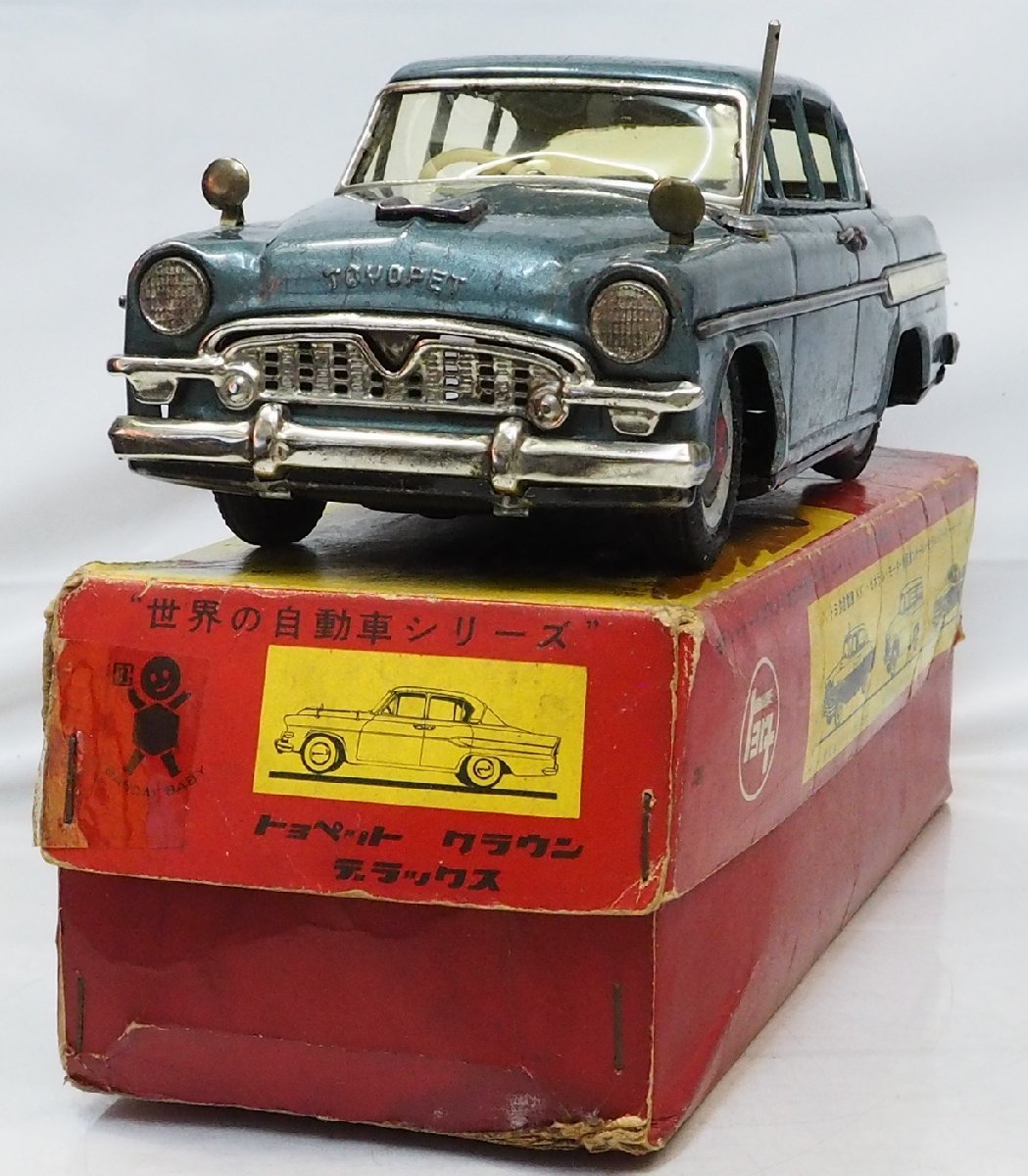 . плата магазин [TOYOPET CROWN DELUXE Toyopet Crown Deluxe синий зеркало есть ] жестяная пластина tin toy car автомобиль #BC BANDAI красный коробка Bandai [ с ящиком ]0373