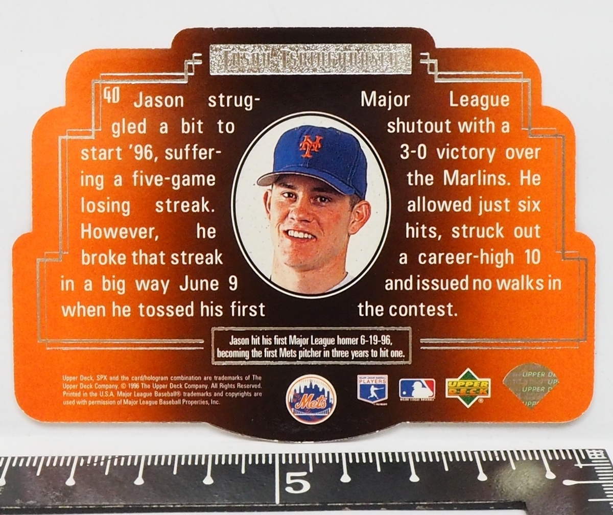 Upper Deck SPX #40【Jason Isringhausen(METS)】1996年DIE CUT 3DレンチキュラーMLBメジャーリーグ野球カードBaseball CARD【送料込】の画像3