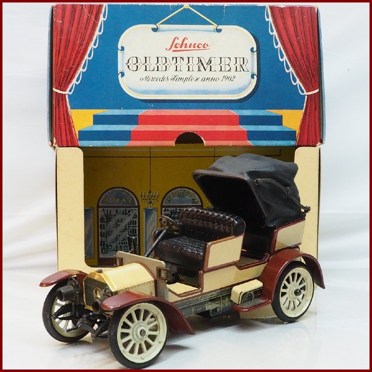 Schuco 1229【OLD TIMER Mercedes Simplex anno 1902メルセデス ベンツ】ブリキ ゼンマイtin toy car自動車ミニカー■シュコー【箱付】0208_画像１