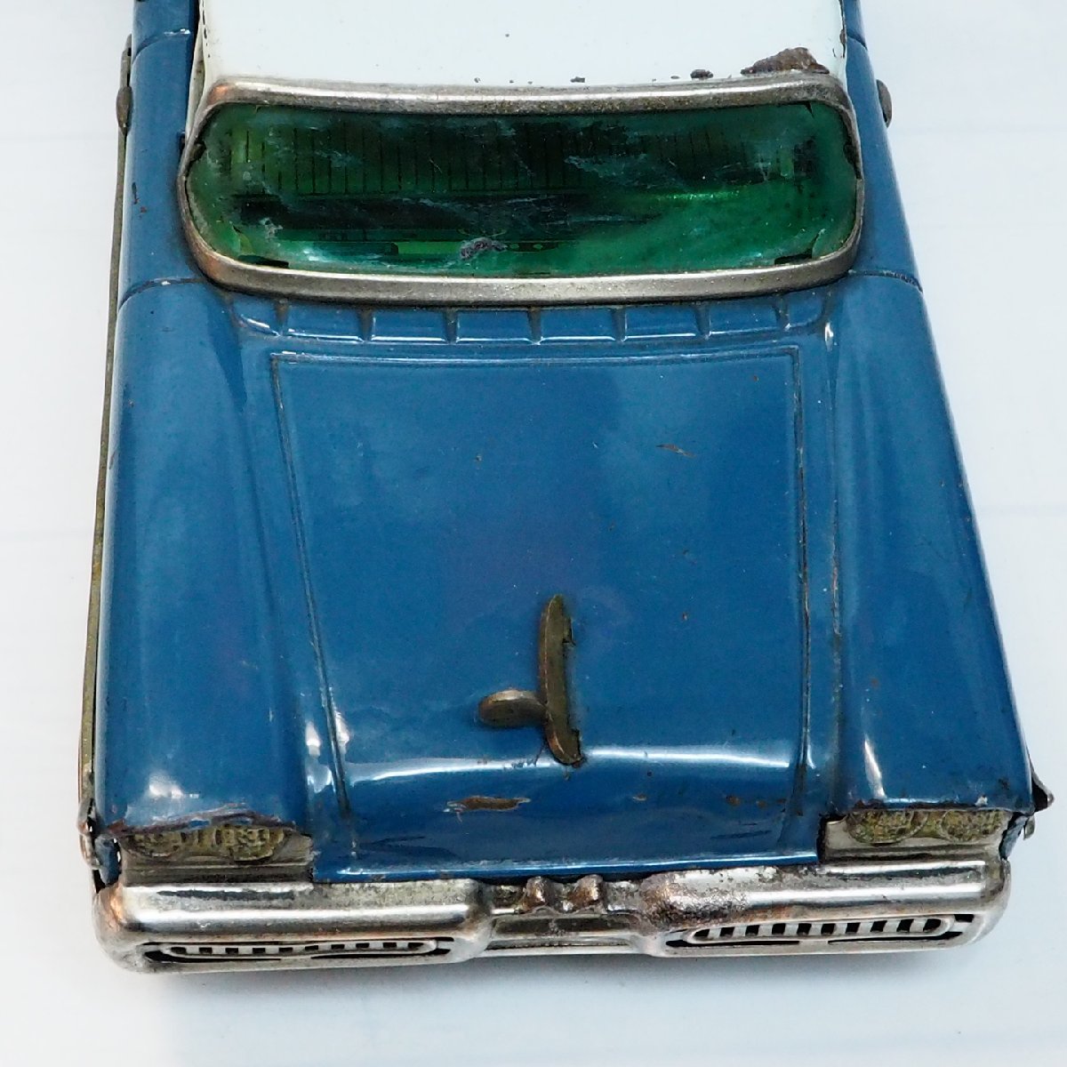 米澤玩具【58 MERCURY MONTCLAIR青マーキュリー モントクリア 大】ブリキ tin toy car自動車ミニカーYonezawaヨネザワ米澤【本体のみ】0292_画像３