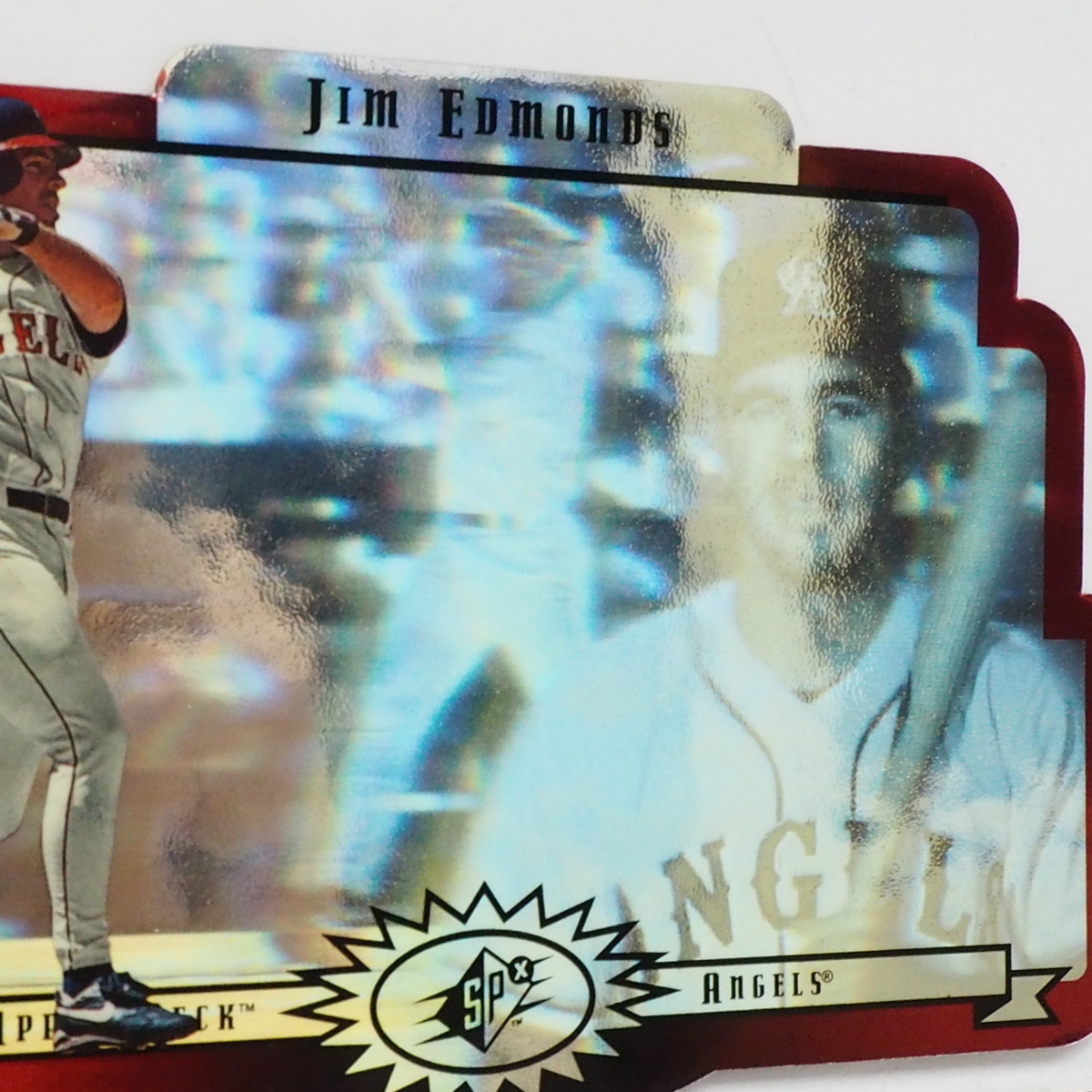 Upper Deck SPX #11【Jim Edmonds(ANGELS)】1996年DIE CUT 3DレンチキュラーMLBメジャーリーグ野球カードBaseball CARD【送料込】の画像2