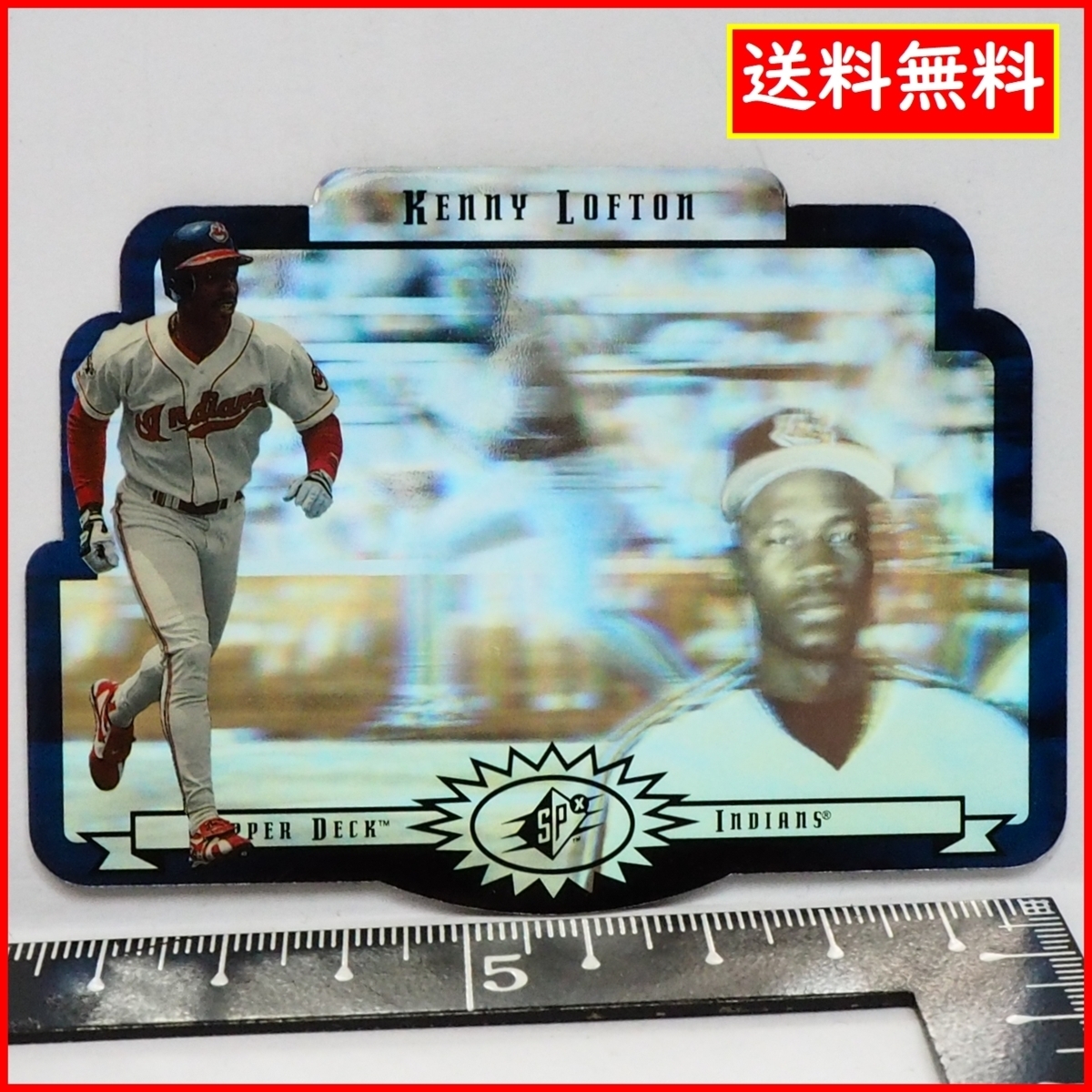 Upper Deck SPX #18【Kenny Lofton(INDIANS)】1996年DIE CUT 3DレンチキュラーMLBメジャーリーグ野球カードBaseball CARD【送料込】の画像1
