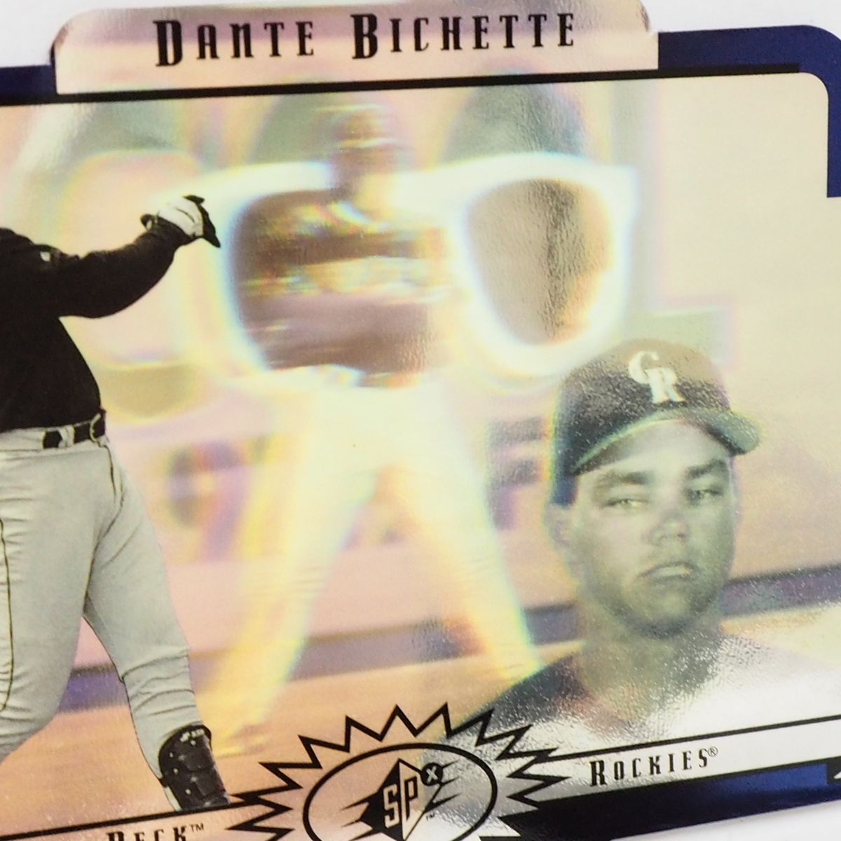 Upper Deck SPX #22【Dante Bichette(ROCKIES)】1996年DIE CUT 3DレンチキュラーMLBメジャーリーグ野球カードBaseball CARD【送料込】_画像2