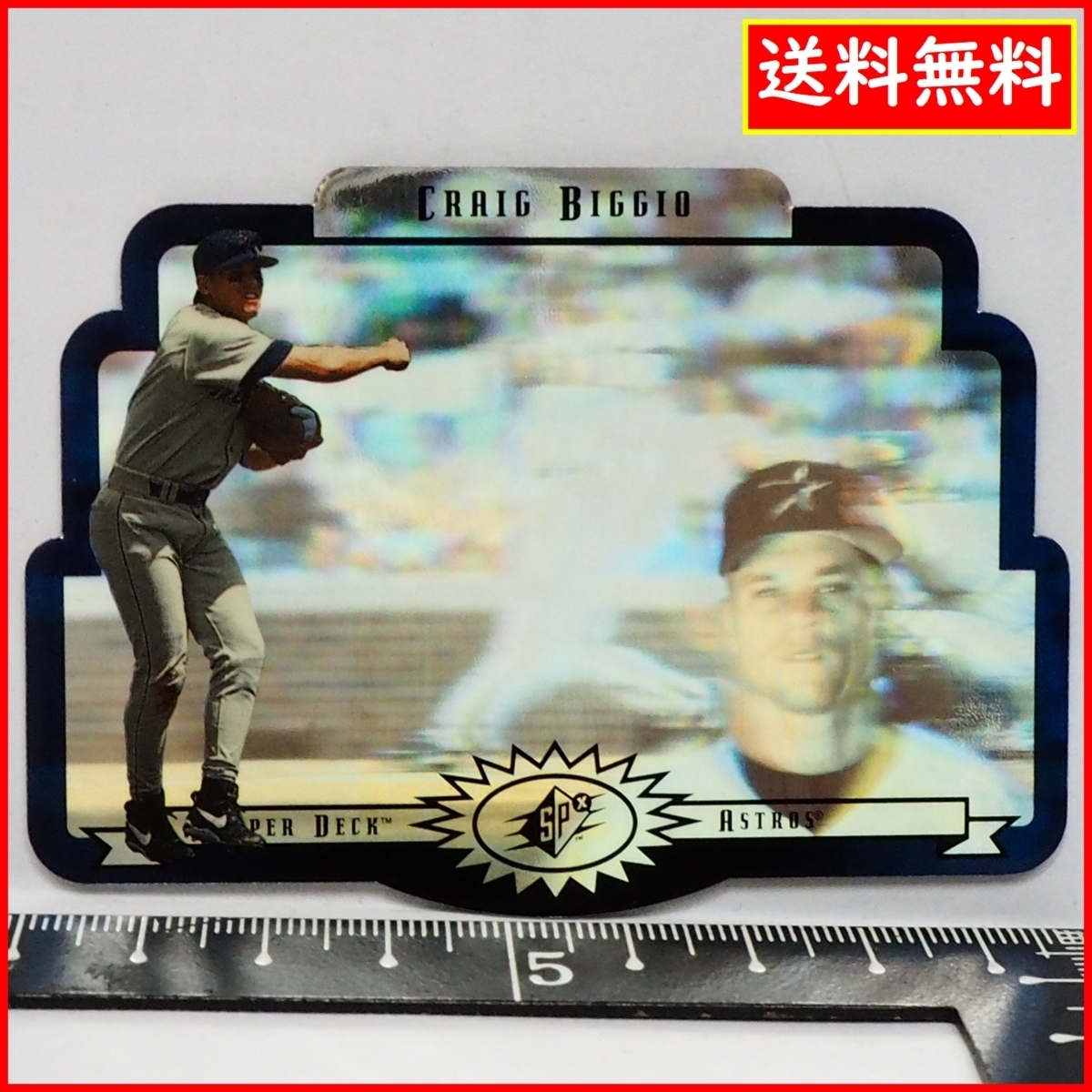 Upper Deck SPX #28【Craig Biggio(ASTROS)】1996年DIE CUT 3DレンチキュラーMLBメジャーリーグ野球カードBaseball CARD【送料込】_画像1