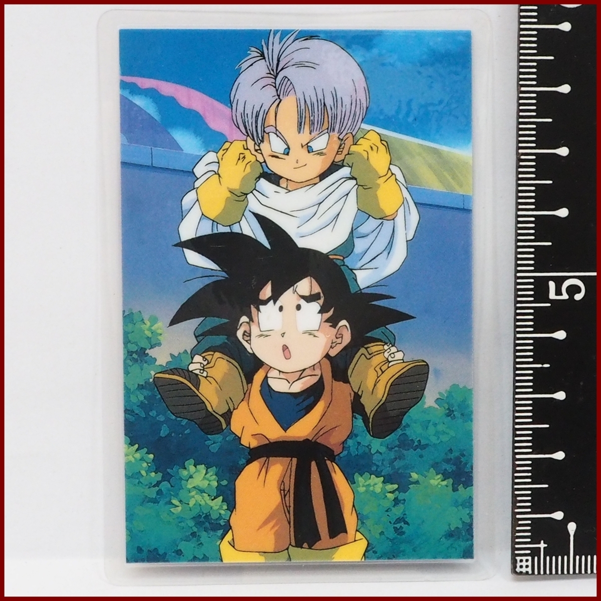 ラミネート カード【ドラゴンボールZ 悟天＆トランクス】当時物アマダ ラミカ■AMADA少年ジャンプ鳥山明【中古】送料込_画像１