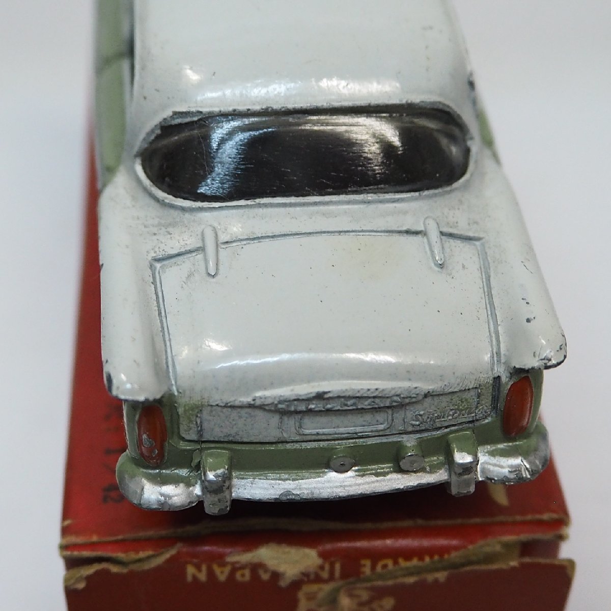 モデルペットNo.9【イスズ ヒルマン ミンクス ISUZU HILLMAN Minx 黄緑】1/42ミニカー いすゞ■アサヒATC旭玩具MODEL PET【箱付】送料込_画像6