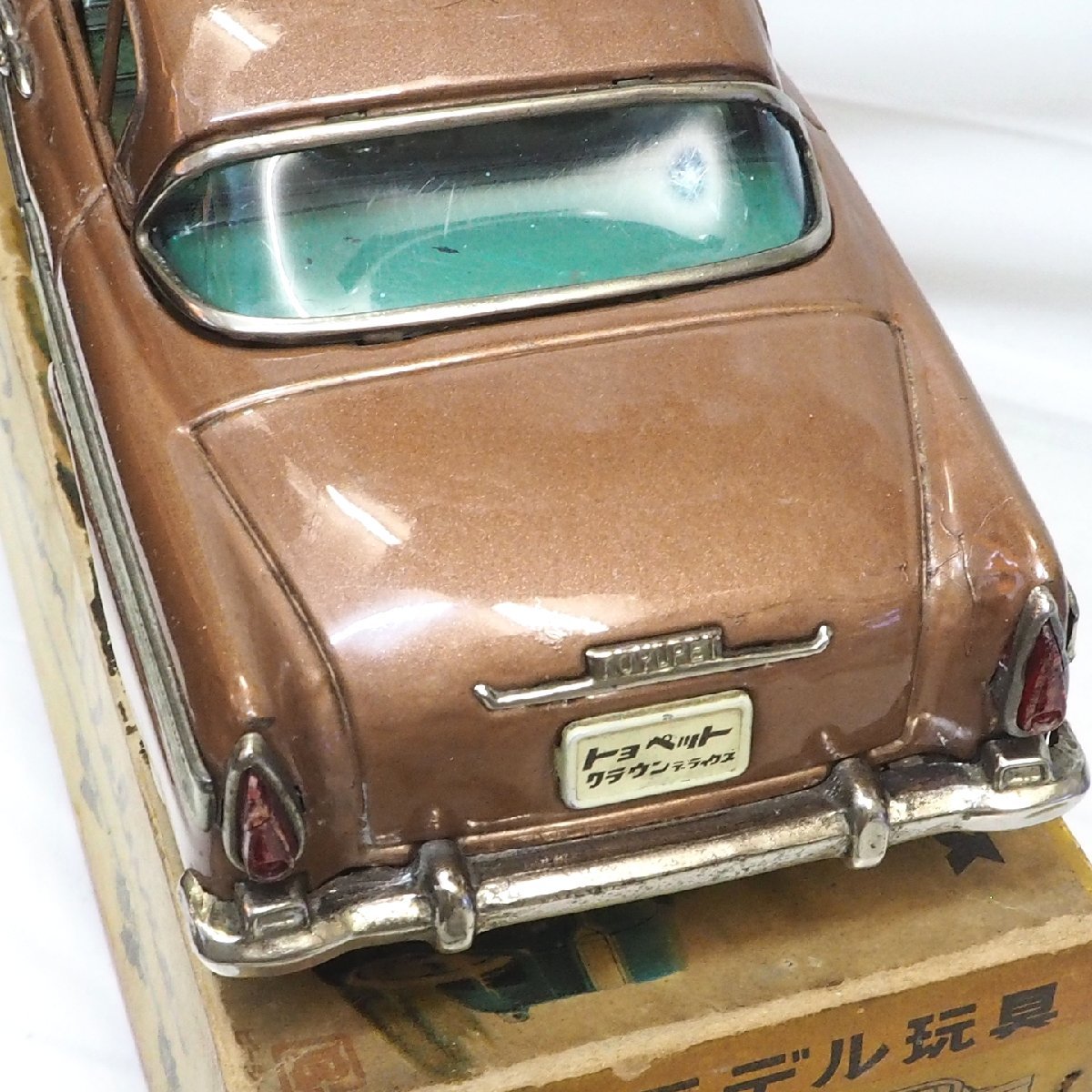 . плата магазин [TOYOPET CROWN DELUXE Toyopet Crown Deluxe красный зеркало нет ] жестяная пластина tin toy car автомобиль #BC BANDAI красный коробка Bandai [ с ящиком ]0374