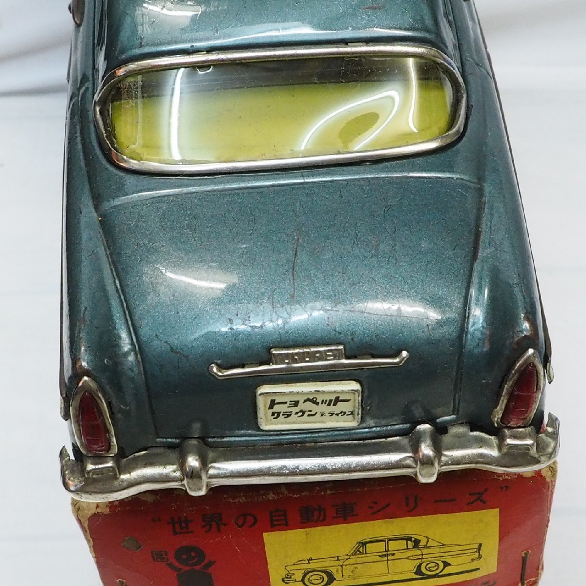 . плата магазин [TOYOPET CROWN DELUXE Toyopet Crown Deluxe синий зеркало есть ] жестяная пластина tin toy car автомобиль #BC BANDAI красный коробка Bandai [ с ящиком ]0373