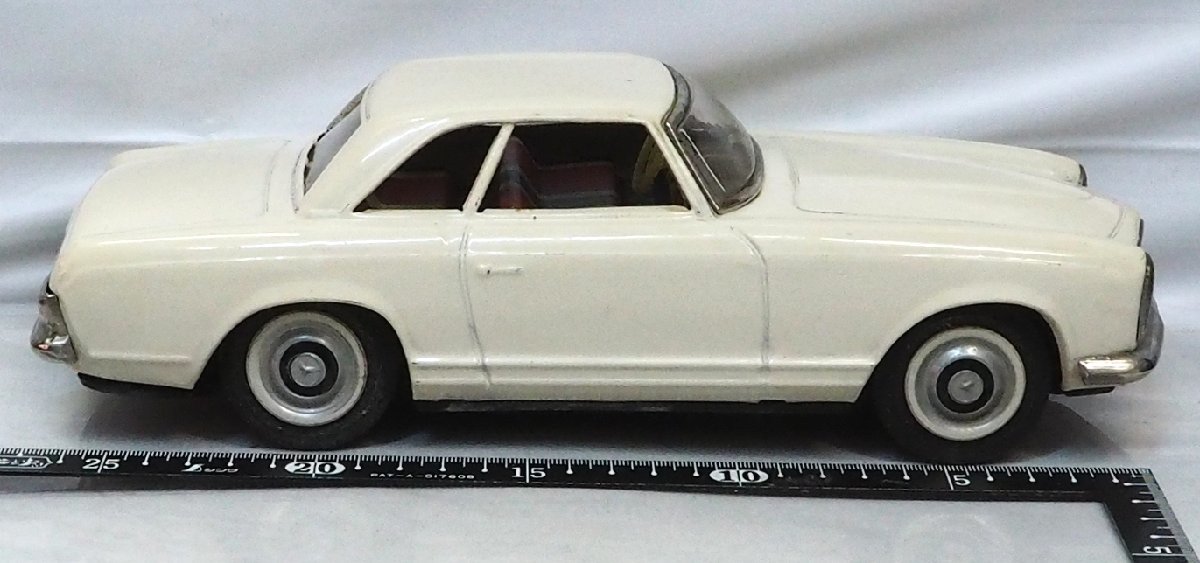 Asahi【Mercedes Benz 230SL メルセデス ベンツ 白ホワイト】ブリキ