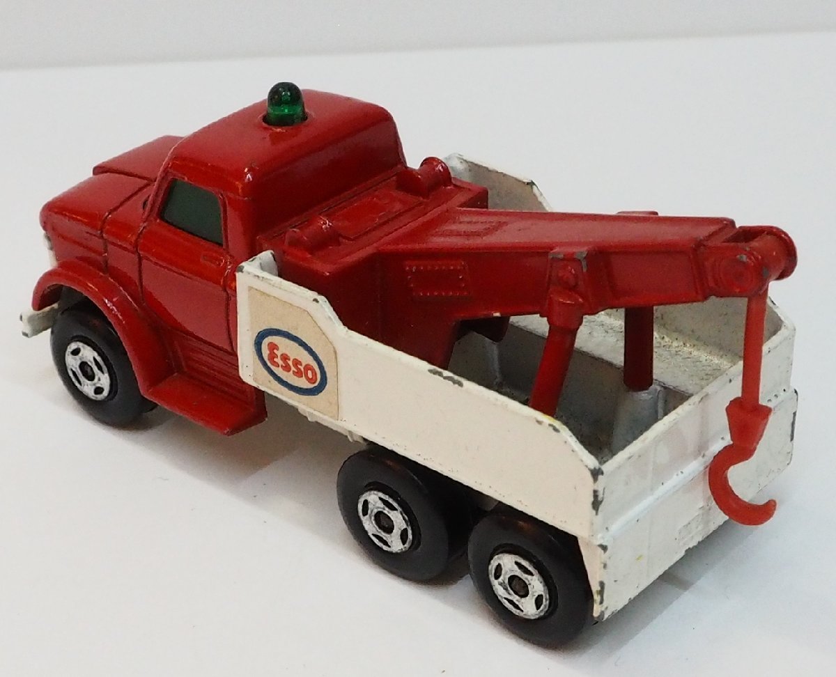  old Matchbox No.71[WRECK TRUCK wrecker truck red red ]SUPERFAST England made minicar #LESNEY[ used ] including carriage 