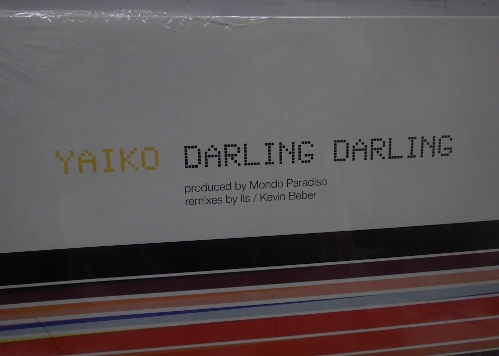 アナログ レコード【YAIKO/DARLING DARLING】矢井田瞳UK盤12インチremixリミックス■produced by Mondo Paradiso【中古】送料込_画像2