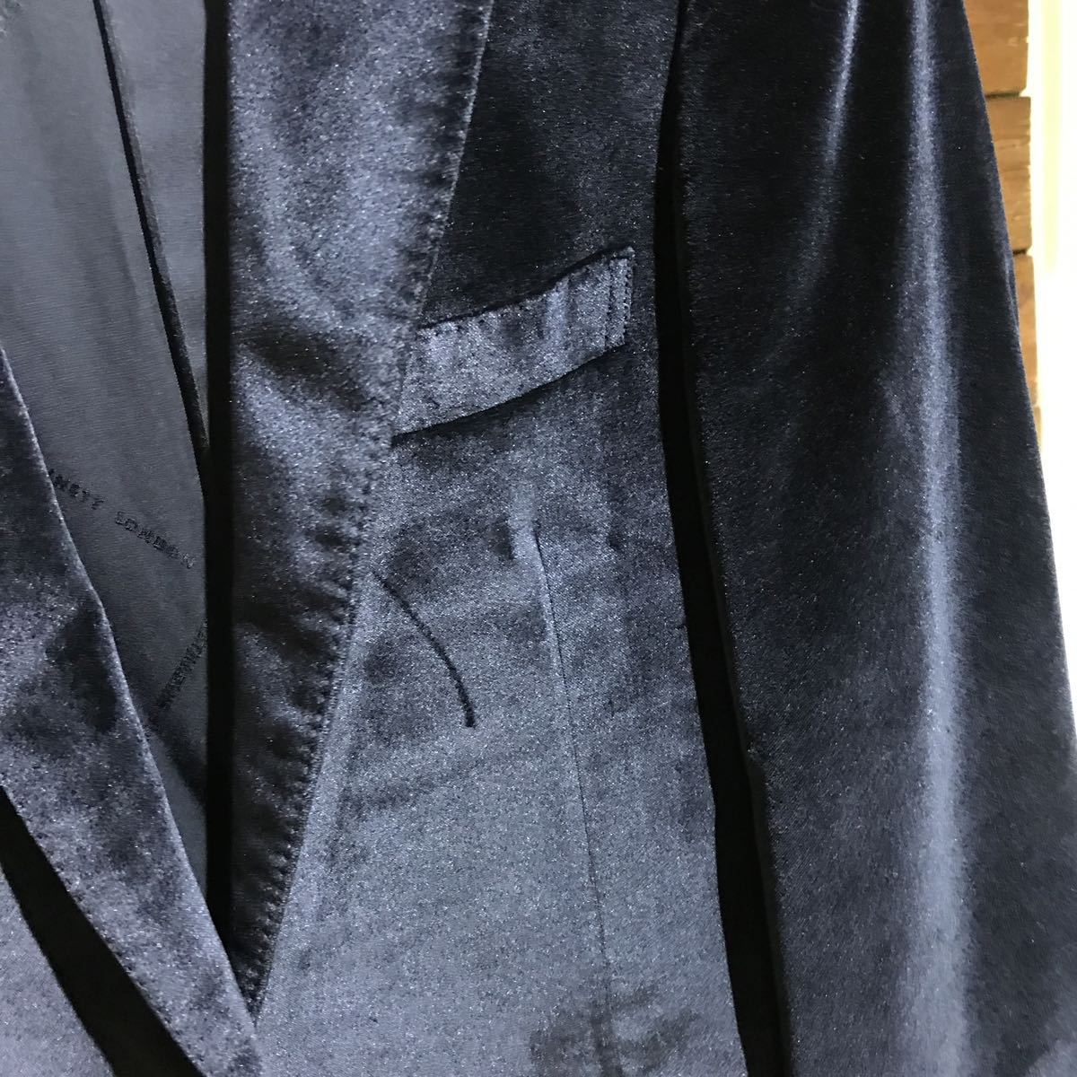 57 KATHARINE HAMNETT LONDON tailored jacket велюр жакет 20230127