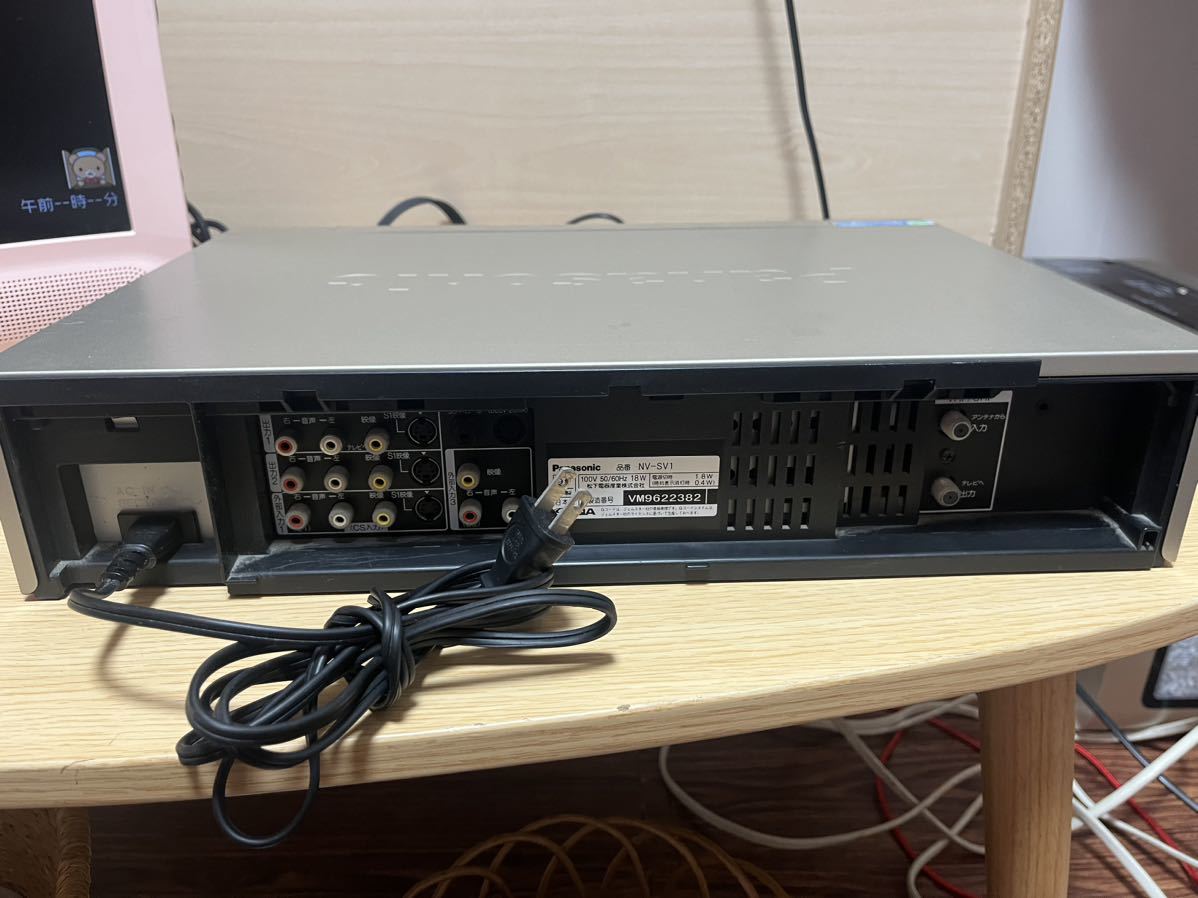 Panasonic パナソニック S-VHS VHSビデオデッキ NV-SV1 1999年製/動作品の画像4