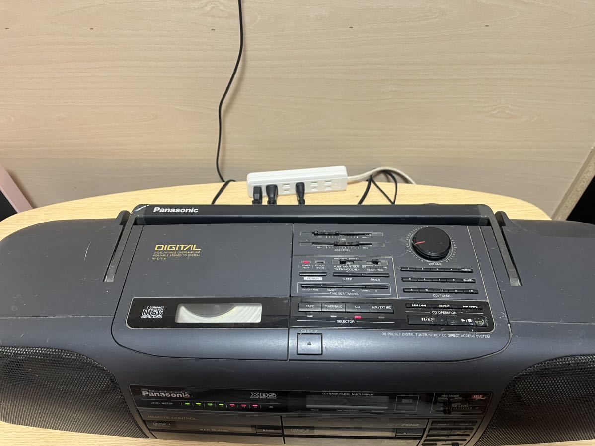 販売お値下』 Panasonic RX-DT60 ダブルステレオ カセットデッキ CD